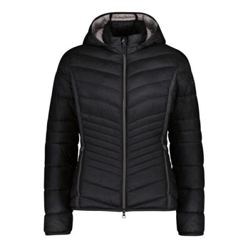 Sporty Quilted Hooded Jacket