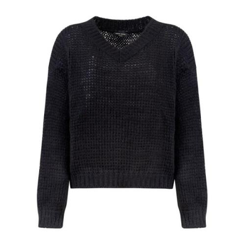 Sort V-Hals Sweater