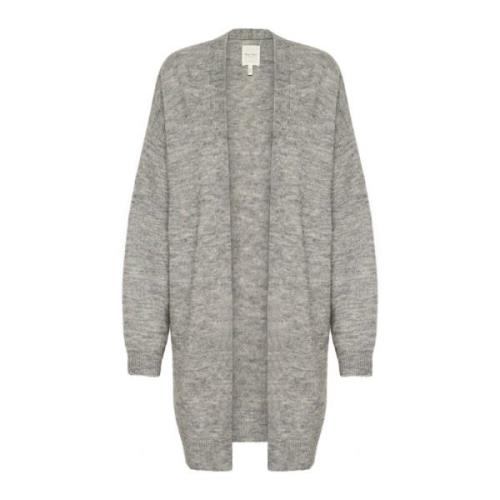 Blød Striktrøje Medium Grey Melange