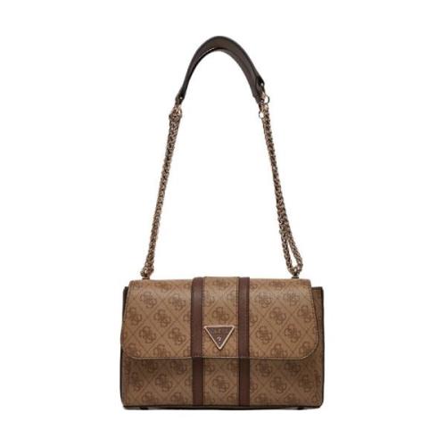 Konvertibel Flap Crossbody Taske Latte