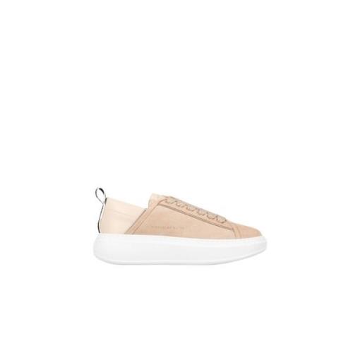 Beige Wembley Sporty Elegance Sneakers