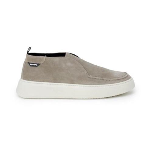 Beige Slip On Sko med Polyester og Polyurethan