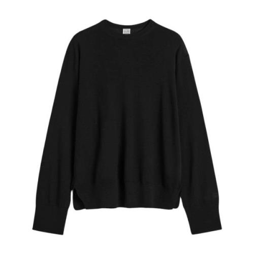 Luksuriøs Silk Cashmere Crewneck Strik