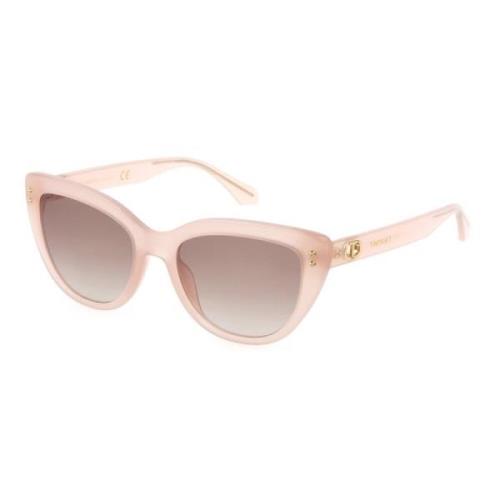 Cat-eye solbriller i pink og brun