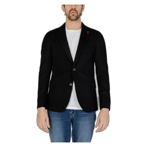 Stilfuld Sort Button-Up Blazer