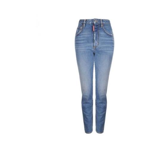 Højtaljede Straight Leg Jeans