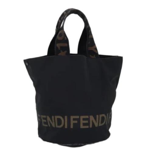 Pre-owned Stof fendi-tasker