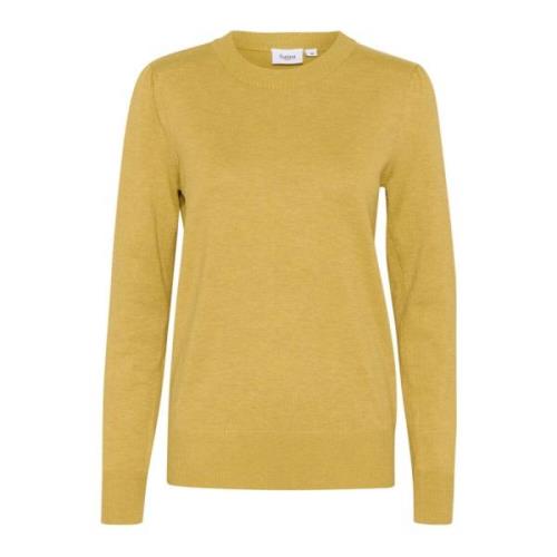 Guld Melange Pullover Sweater