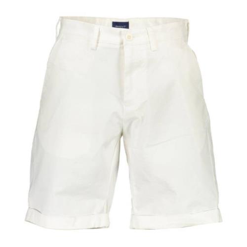 Herre Bermuda Shorts Hvid 5-Lomme