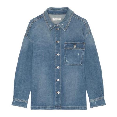 Afslappet denim overshirt