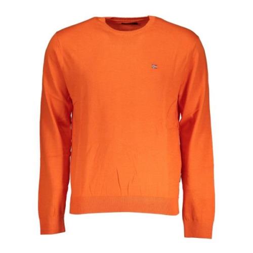 Rød Langærmet Broderet Logo Sweater