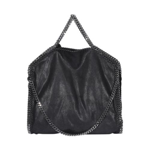 Sort Faux Læder Falabella Skuldertaske