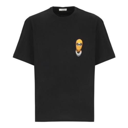 Sort T-shirt med Small Mask print