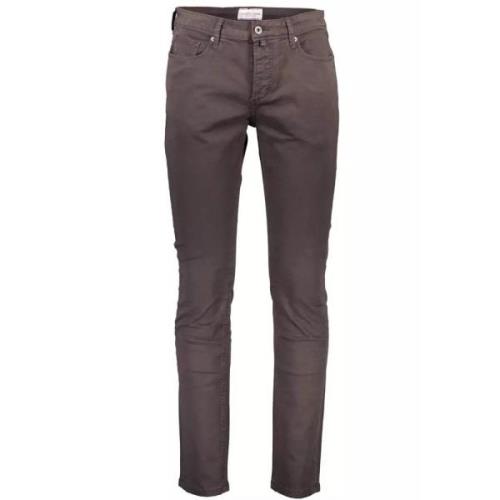 Brun Bomuld Jeans & Bukser, 5-Lomme