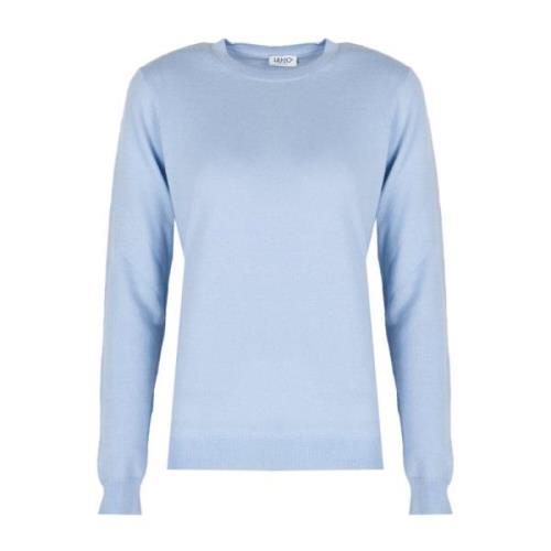 Tætsiddende Sweater med Rund Hals