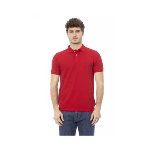 Broderet Rød Polo Shirt