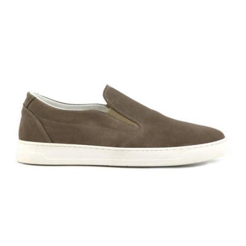 Suede Dove Gray Herre Loafers