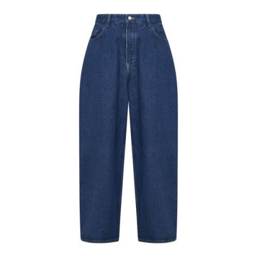 Indigo Blue Denim Wide Leg Jeans