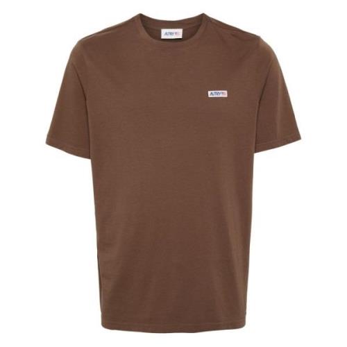 Brun T-shirts og Polos med Logo Patch