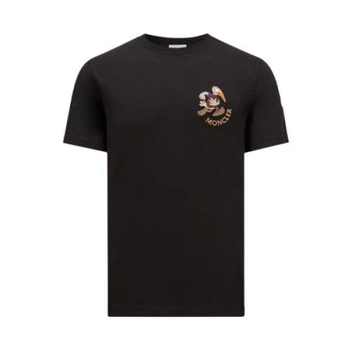 Broderet Patch T-shirt med Mon Duck