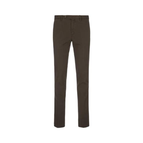 Slim Fit Brun Bomuld Bukser