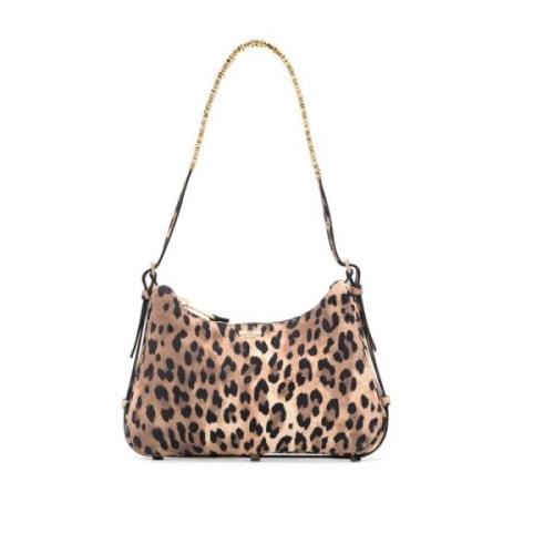 Leopard Print Skuldertaske