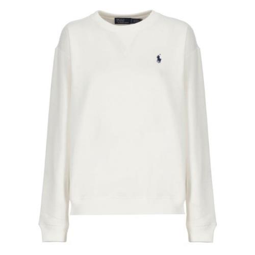 Hvid Bomuld Crew Neck Sweatshirt