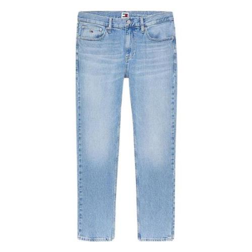 Slim Fit Denim Jeans med Distressed Front