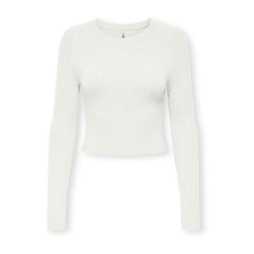 Crop Long Sleeve O-Neck Sweater Women