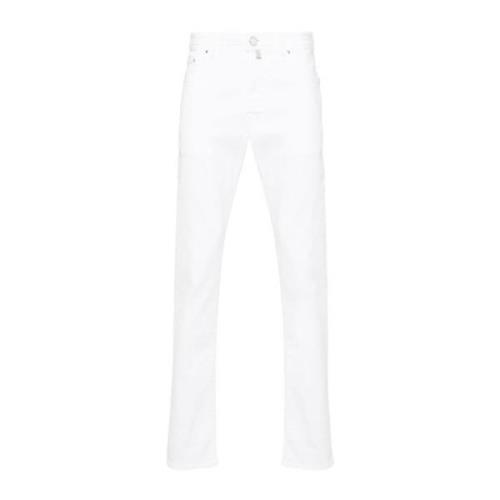 Slim Cut Hvid Denim Jeans