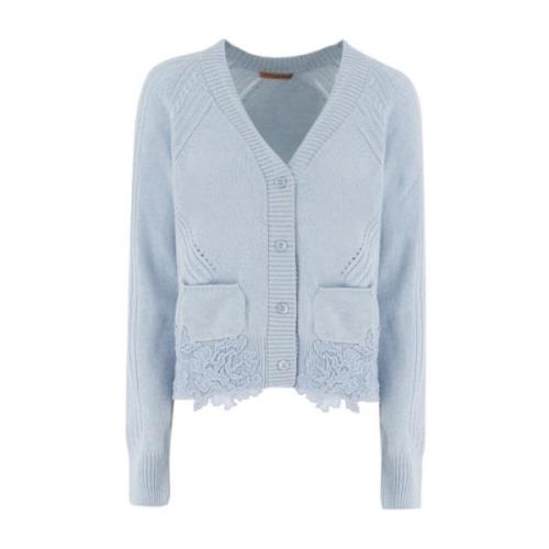 Blomstret Applique Cardigan