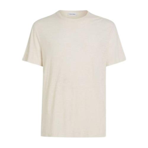 Bomuld Linned Herre T-Shirt