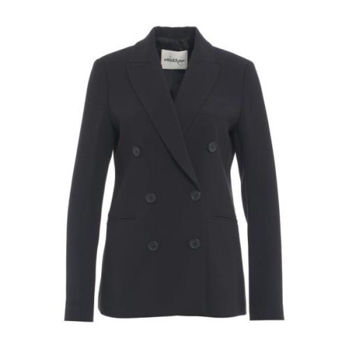 Sort Dobbeltbrystet Blazer