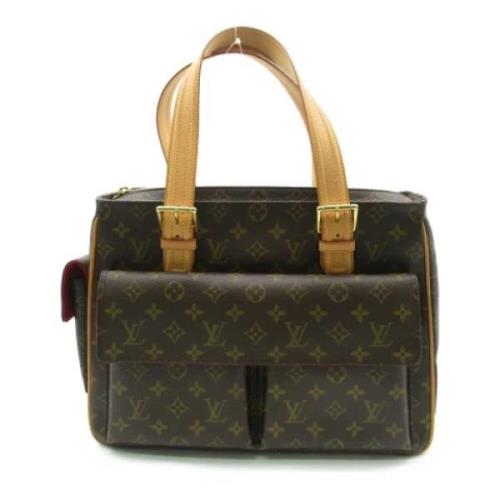 Pre-owned Coated canvas louis-vuitton-tasker