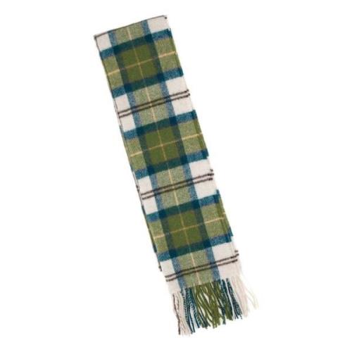 Tartan Lambswool Tørklæde Grøn Creme