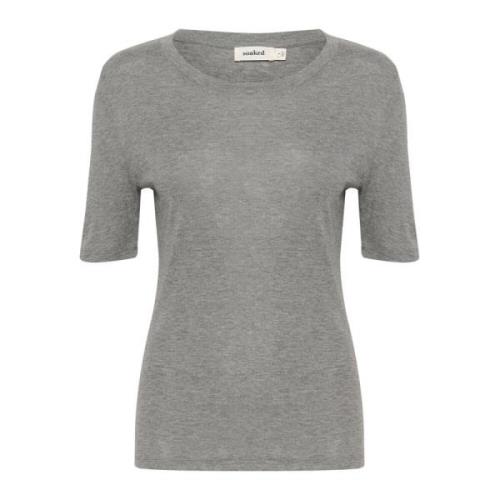 Rollneck Top Grey Melange