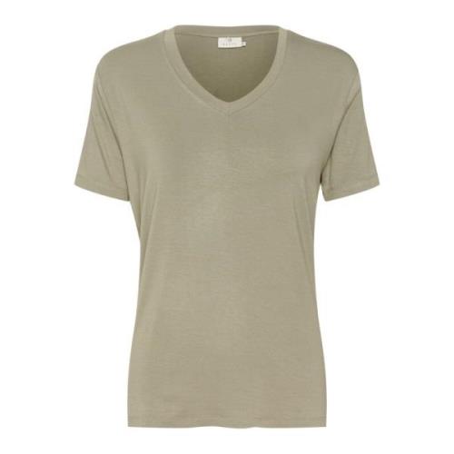 V-Neck T-Shirt Top Vetiver