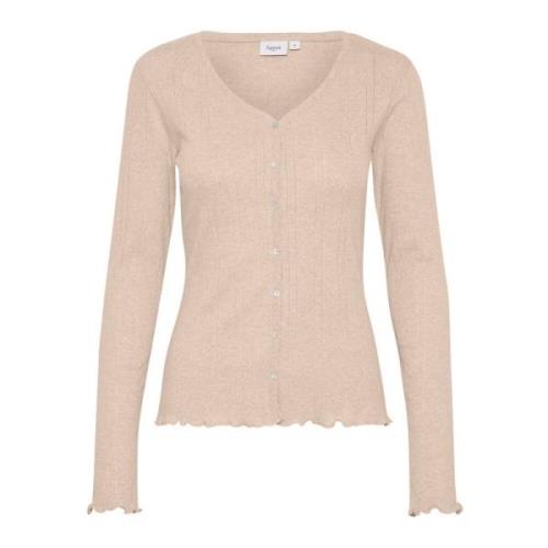 Melange Cardigan Top