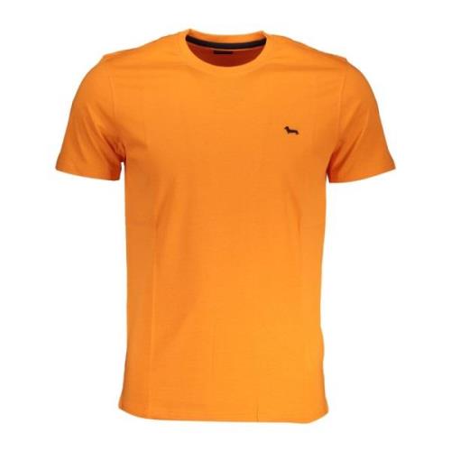 Orange Kortærmet Broderet Logo T-shirt