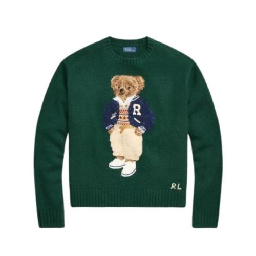 Strikket Polo-Bear Uld Jumper Pullover