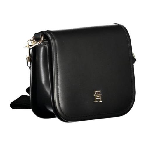 Sort Crossbody Taske med Justerbar Strop