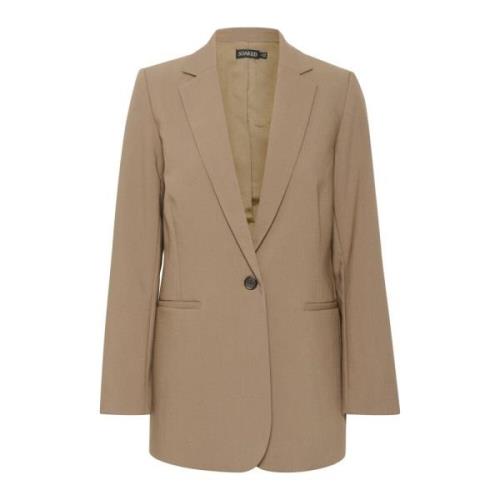 Elegant Blazer Jakke Valnød