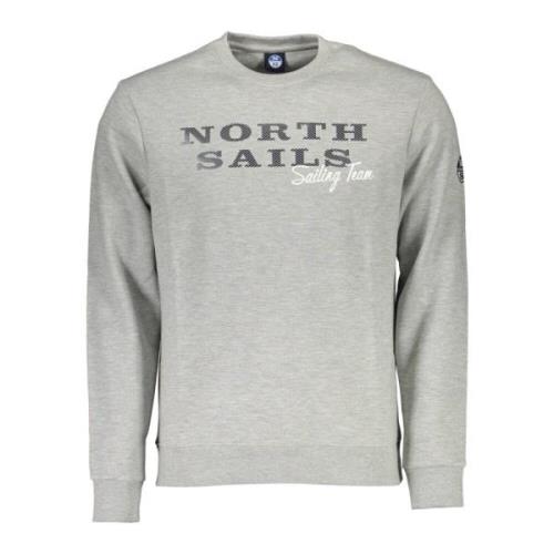 Grå Langærmet Crewneck Sweatshirt