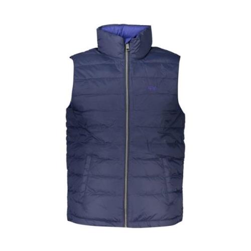 Bl Sleeveless Jacket med Broderi