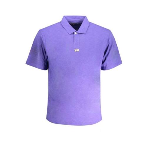 Broderet Polo Shirt med Korte Ærmer