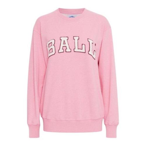 Sporty Deco Sweatshirt Azalea Pink Melange