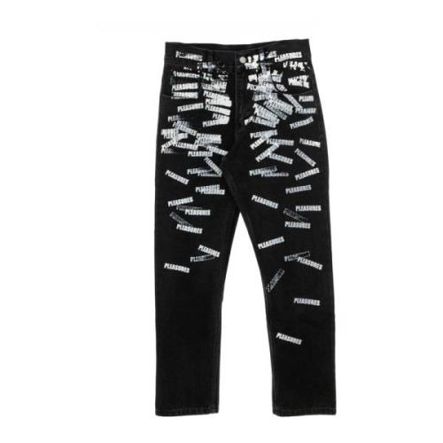 Slim-Fit Logo Print Jeans