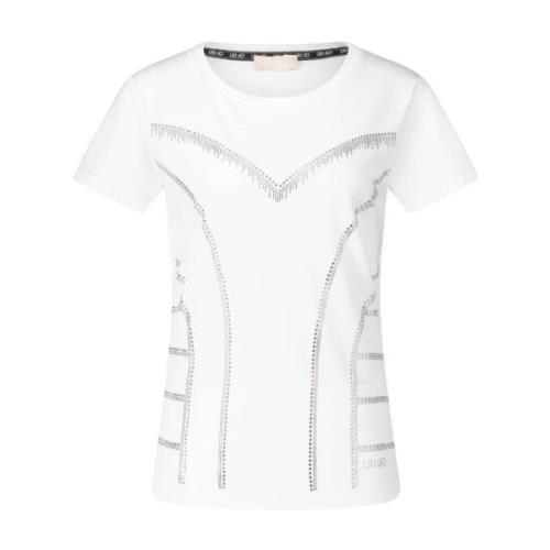 Glitrende Rhinestone T-shirt