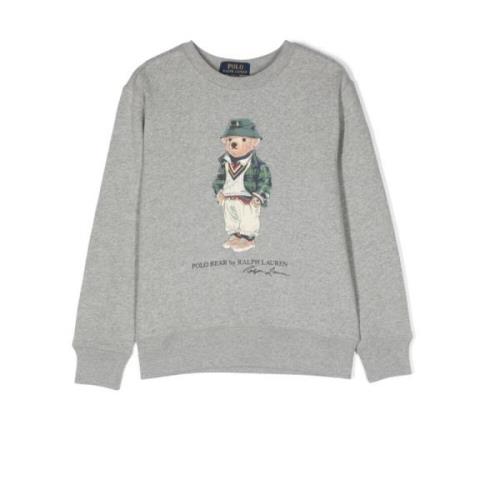 Grå Børn Crew-Neck Sweatshirt