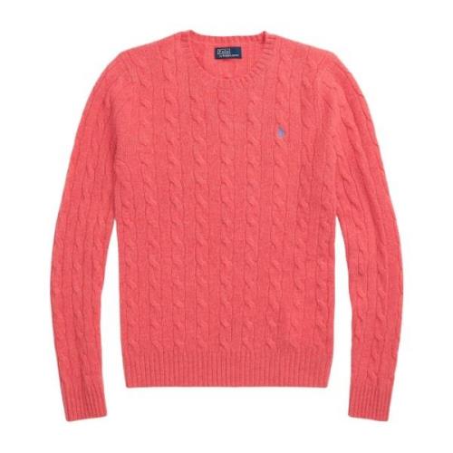 Rød Sweater med Broderet Pony